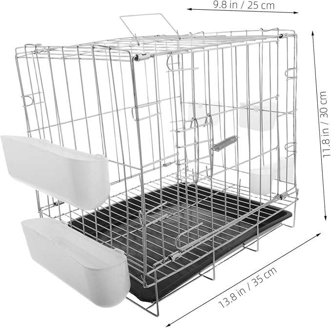 SUPVOX Pigeon Breeding Cage with Antiescape Features Portable Nest Box for Finches Canaries and Parrots Easy to Clean Travel Carrier for Home and Outdoor Use