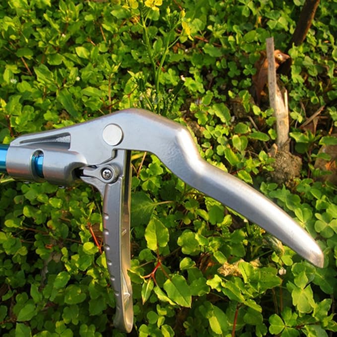 47'' Snake Tong Reptile Grabber Rattle Snake Catcher Wide Jaw Handling Tool with Lock and Comfortable Grip Handle All-Aluminum Alloy Professional