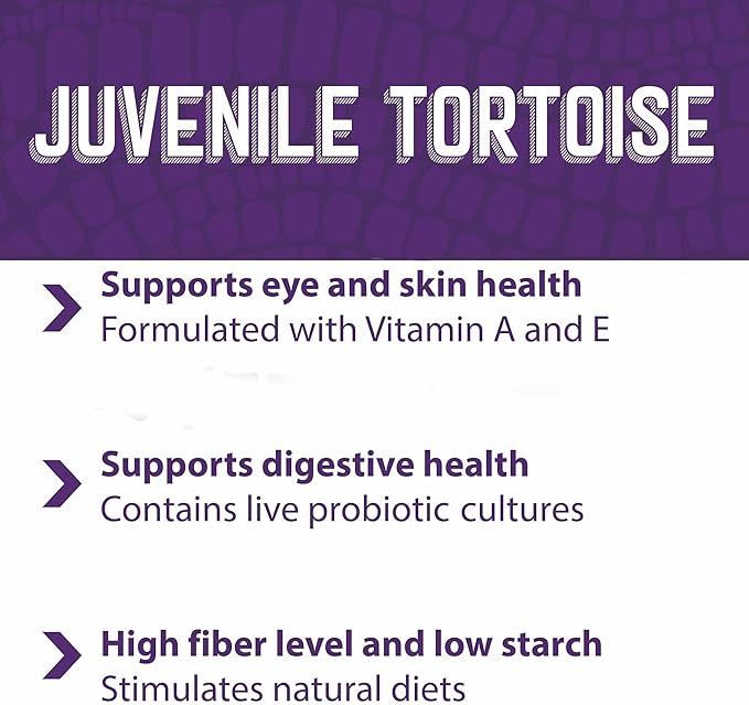 Mazuri | Juvenile Tortoise Food for Baby Tortoises | 8 Ounce (8 oz) Bag