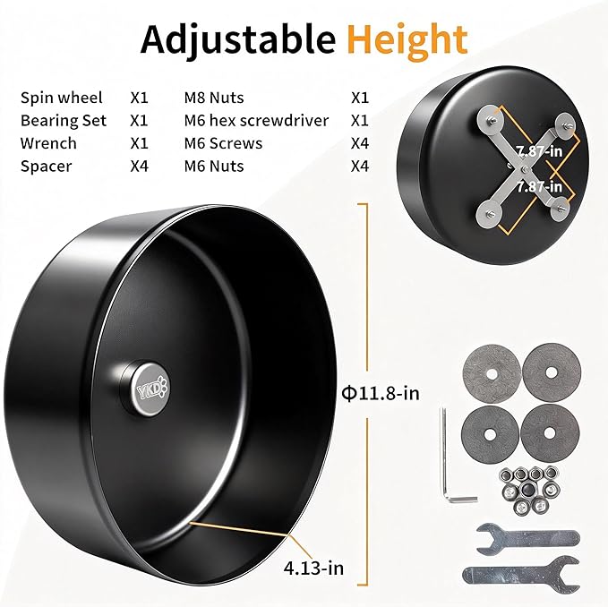 11.8" Silent Fancy Rat Exercise Wheel, Aluminum Alloy Noiseless Hamsters Running Wheel for Fancy Rat, Syrian Hamsters, Hedgehogs and Small Pets (Bracket-Black)