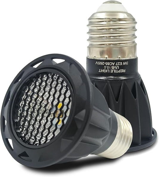 GARTO UVB Light for Reptiles, for E26, E27 Reptile Heat Lamp, Full Spectrum LED Light,UVA Daylight Basking Light for Dragon, 2urtle, Lizard, Gecko, Lizard (UVB-5.0)