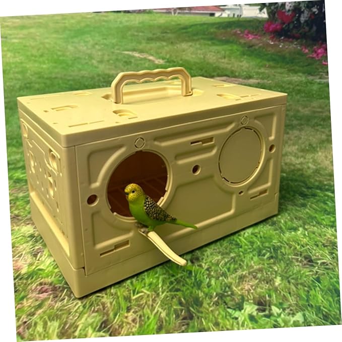 Portable Folding Bird Cage for Animals Lightweight Travel Carrier for Pigeons and Birds Easy to Assemble and Transport Plastic Design