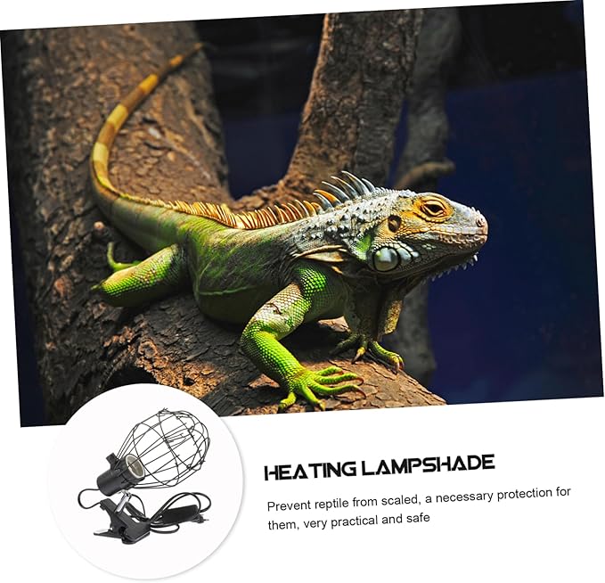 DOITOOL 1pc Ceramic Heating Lamp for Reptiles Cover Versatile Fixture for Reptile Terrariums Safe and Sturdy Clamp for Turtles and More Us