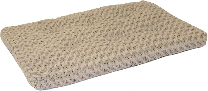 MidWest Homes for Pets XL QuietTime Deluxe Mocha Ombre Swirl Plush Pet Bed, Machine Washable, Non-Skid Bottom, Soft Crate Mat for 48-inch Crates