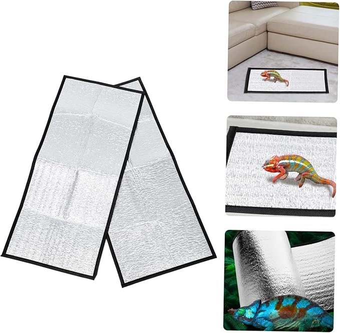 Reptile Heat Lamp Heat Pad for Reptiles Reflective Film Pet Warm Mat Winter Pad