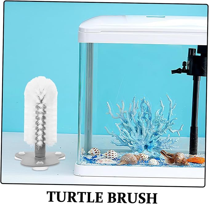 GALPADA Turtle Shell Cleaning Brush with Suction Cup Safe Turtle Scratcher Massager for Mud Removal and Aquarium Use Secure Suction for Comfortable Cleaning Experience