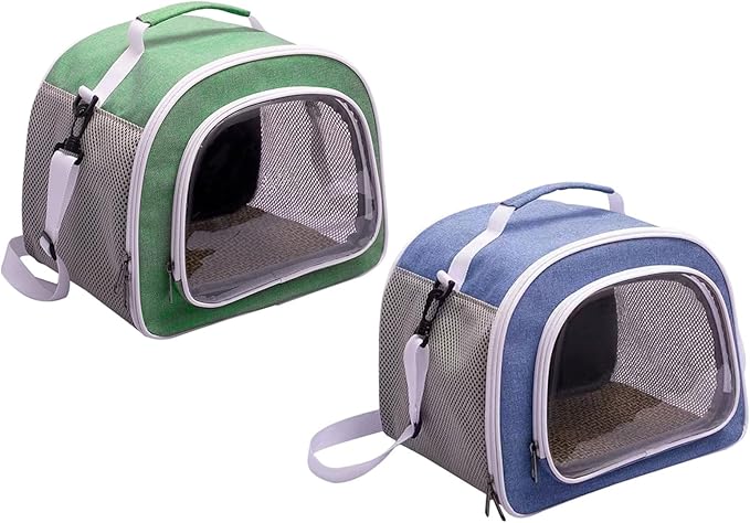 Pet Carriers Bag Portable Foldable Parrots Carrier Outgoing Travel Pet with Widening Handle& Mesh Window Bird Large Backpack Cockatoo Cage Small