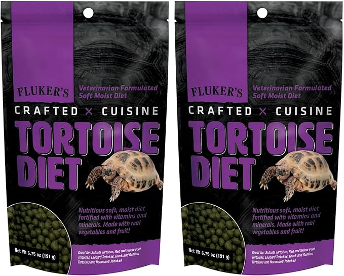 Fluker's Crafted Cuisine Diet, Tortoise Food, Made with Real Fruits & Veggies, 6.75 oz (Pack of 2)