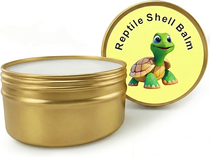 2.6 Oz Tortoise Shell Balm – Professional Dry, Cracked & Dull Shell Care Ointment & Conditioner for Sulcata, Russian & Hermann Tortoises – Natural Wax & Lanolin Formula