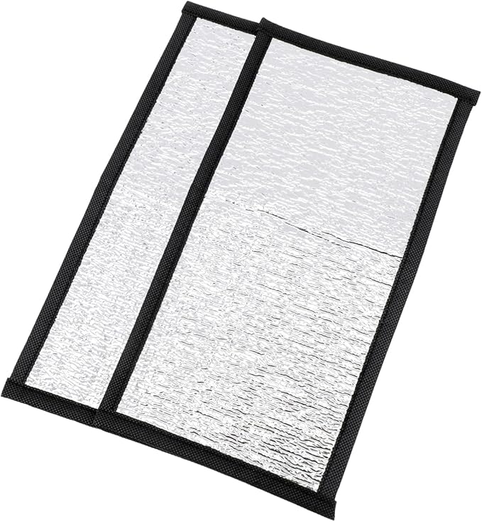 BESTonZON 2pcs Reptile Thermostat Accessory Lightweight Warm Mat Reflective Film for Turtle Tank Heater