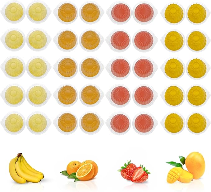 Snout and Shell Pet Jelly Pods Variety Pack - Nutritious Jelly Fruit Nectar Treats for Geckos, Sugar Gliders, Birds, Small Pets - Real Fruit Juice - 40 Cups