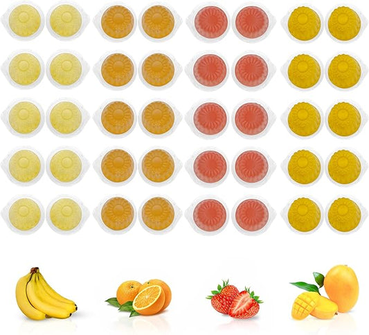 Snout and Shell Pet Jelly Pods Variety Pack - Nutritious Jelly Fruit Nectar Treats for Geckos, Sugar Gliders, Birds, Small Pets - Real Fruit Juice - 40 Cups