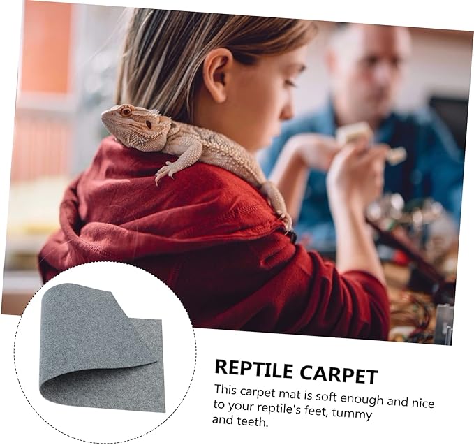 VICASKY Beard Dragon Lizard Reptile Terrarium Mat Pet Bedding Substrate Liner Carpet for Tortoises Snakes Lizards and Climbing Pets