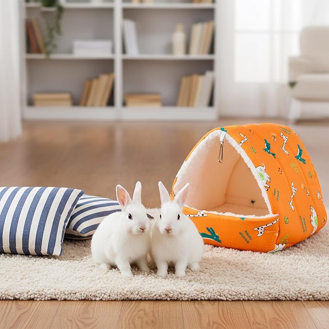 AceOrbit 6 Pcs Guinea Pig Hideout Small Tunnel 7.5 Inch Washable Hamster Bed Animal Cage Accessories for Chinchilla Rabbit Hedgehogs Ferrets to Digging Chewing(Classic Color,Vivid Patterns)