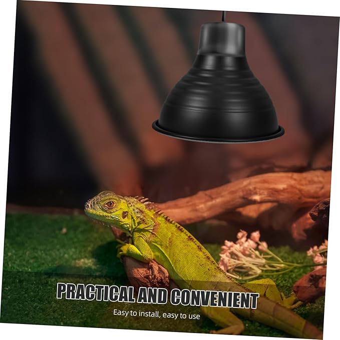 2pcs Reptile Heating Lamp Cover Insulated Reflector Design for Energy Efficiency Easy Installation for Tortoise Basking and Comfort Prevents Burns for Reptile Pets