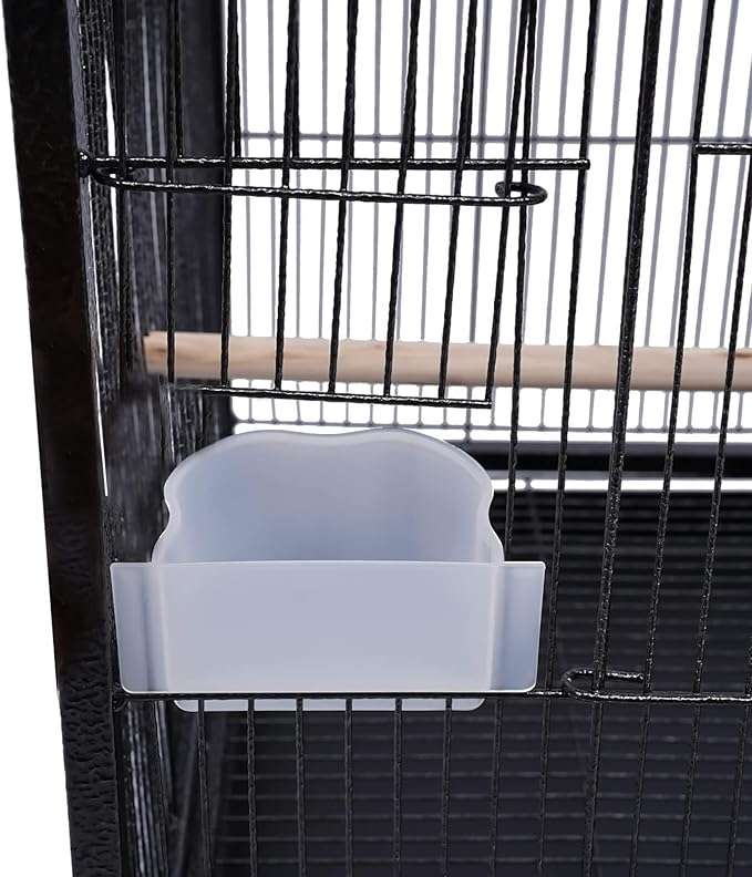 Bird Cage Metal Bird Aviary Parrot Cage Flight Birdcag Bird Carrier Travel Carrier Cage Parakeet Cage Movable Cage with 5 Doors