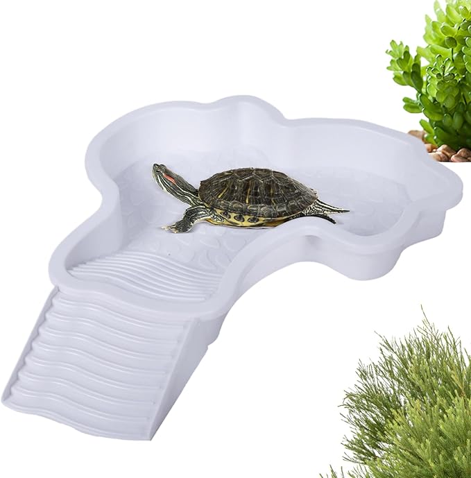 Turtle Bathing – Aquarium Turtle, Climbing Pet, Amphibian Basin | Shower Basin Turtles Bathing for Small Reptiles, Pet Care, Swimming, and Relaxation at Home or Garden