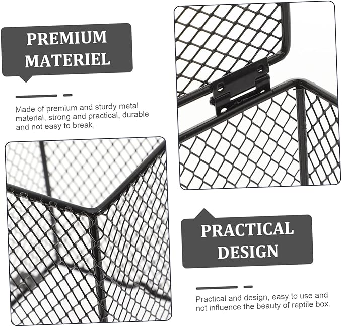 Toddmomy Reptile Heating Lamp Cover Scald Mesh Design for Parrot Bird Cage Turtle and Lizard Terrarium Use Easy Install