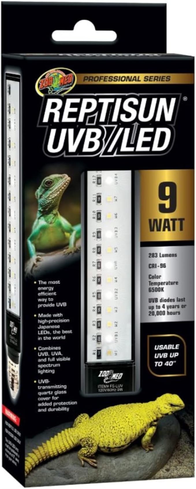 Zoo Med ReptiSun UVB/LED, 9 Watts