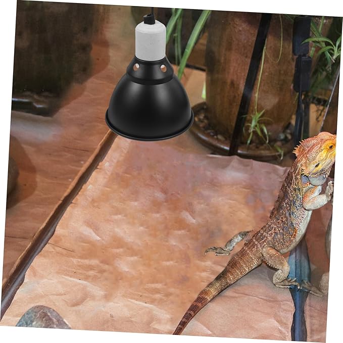 BESPORTBLE Reptile Heat Lamp Fixture with Ceramic Heat Emitter for Bearded Dragons Turtles Snakes and Lizards for Terrarium and Basking Needs