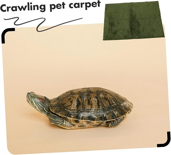 BESPORTBLE Reptile Carpet Mat for Bearded Dragon Lizard and Tortoise Moisture-Resistant Substrate for Terrarium Washable and Reusable Bedding for Climbing Pets