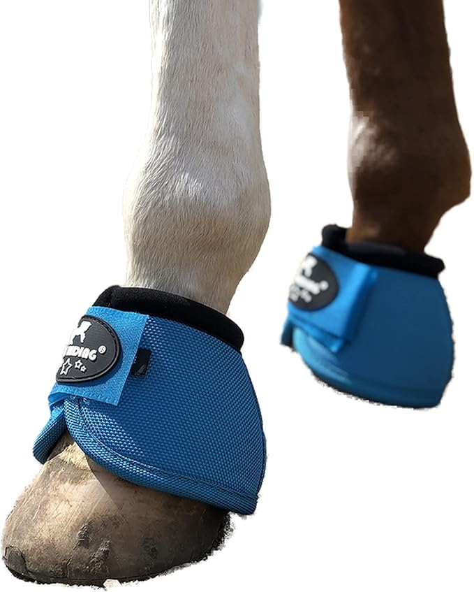 TGW RIDING 2520D Horse Bell Boots No-Turn Horse Bell Boots, Equine Ballistic Hoof Overreach Bell Boot, Pair