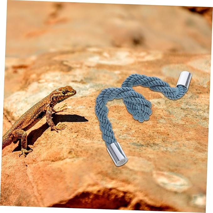 POPETPOP Bearded Dragon Climbing Rope Toy for Terrarium Easy to Install Crab Climbing Accessory for Reptiles Promotes Activity and Health for Snakes Lizards and Amphibians