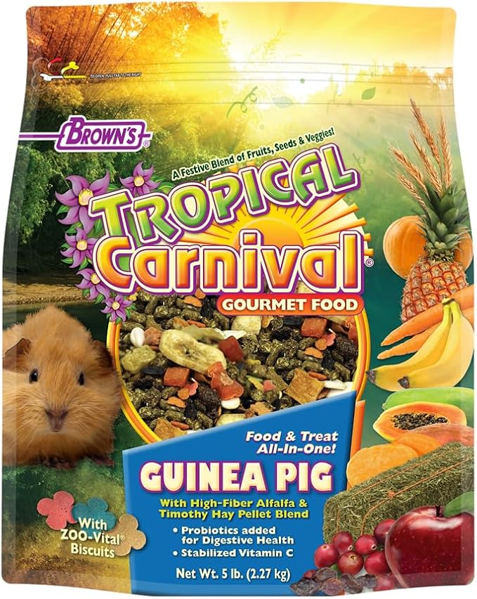 F.M. Brown's Tropical Carnival Guinea Pig Food, 5-Pound