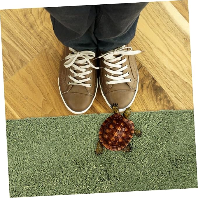 Happyyami Household Reptile Carpet Mat for Comfortable Crawl Moisture Lawn Shaped Bedding for Reptiles Amphibians and Tortoises Washable and Reusable