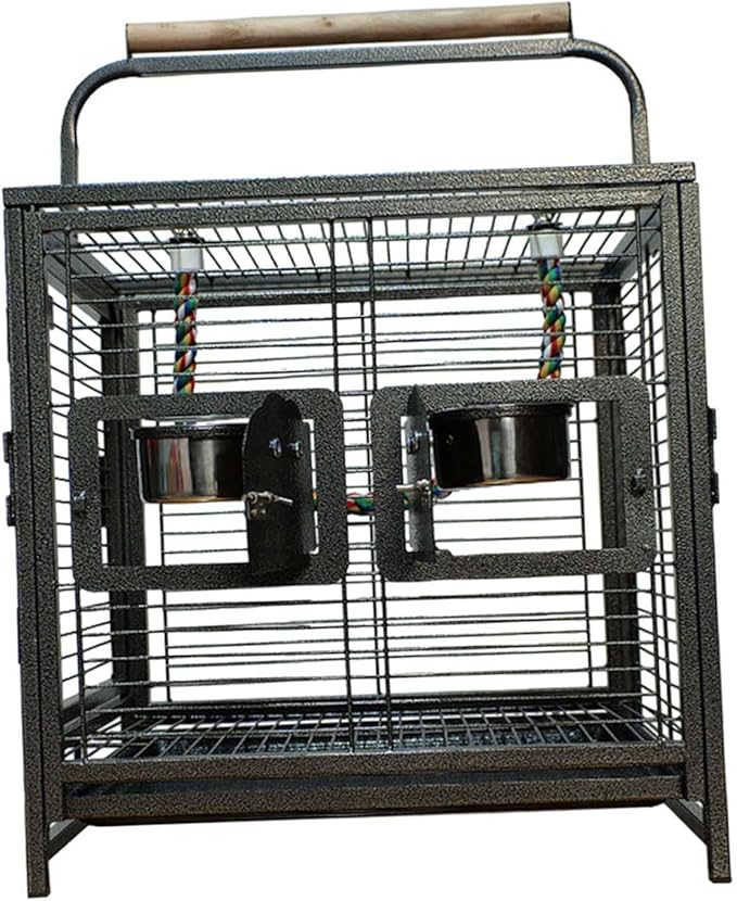 Cage Bird Carrier Lightweight Sturdy Birdcage with Handle for Canaries Sugar Gliders Hedgehogs Lovebirds Budgies