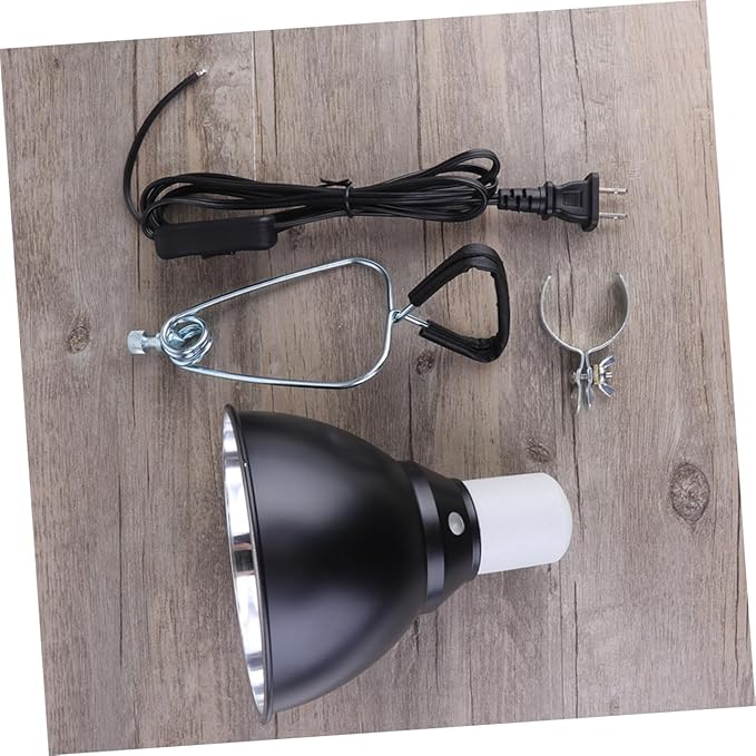 YARNOW 110v Reptile Lamp Fixture High-Strength Cover Turtle Dome for Basking and Heating Easy Installation for Terrariums and Indoor Use