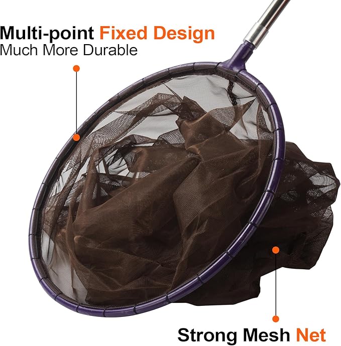 Yorikyas Snake Catcher Net Telescopic Pole for Reptile Grabber Rattle Snake Moving and Catching
