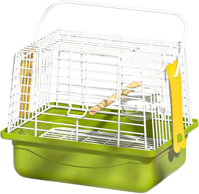 Bird Travel Carrier Cage Cage Carrier Carry Transport Parrot Parakeet Carrier with Stand for Shopping Cockatiel Parakeets, Set of 3