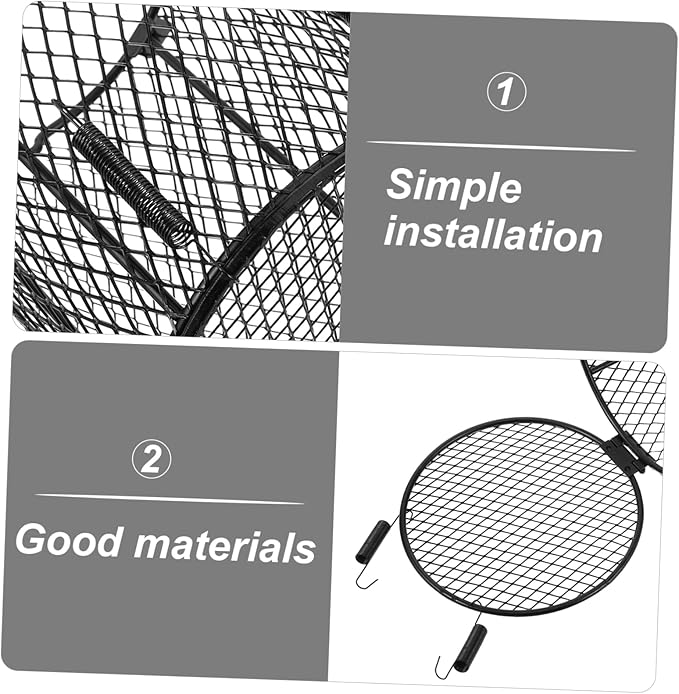 MERRYHAPY Reptile Heat Lamp Mesh Cover Scald Ceramic Bulb Protector for Safe Lighting Reptile Cages and Easy to Install Heating Lamp Shield Optimal Visibility