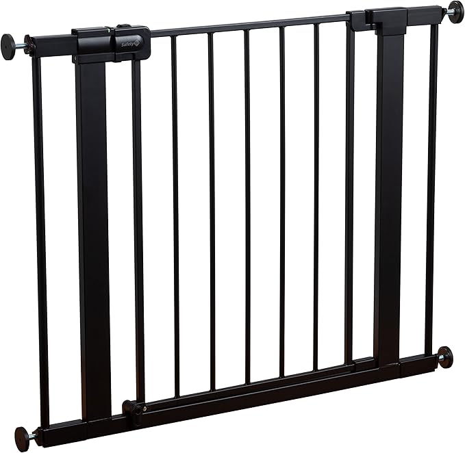 Safety 1st Easy Install 28'' Walk Thru Gate, Fits Between 29'' and 38'', Black, 1-Pack,(GA105CBLK)