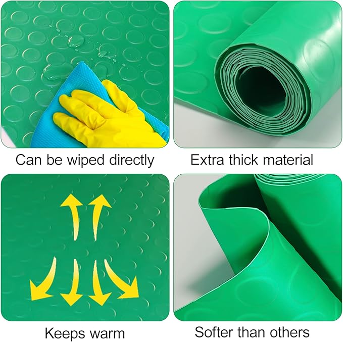Vodolo Bearded Dragon Tank Accessories, Reptile Terrarium Carpet Soft Thickening Substrate for Snake, Tortoise, Leopard Gecko, Lizard, Iguana, Non-Adhesive Reptile Habitat Bedding