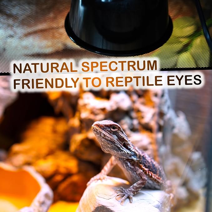 MRREPTILE Reptile Heat Lamp Bulbs, 2-Pack 75W Intense Basking Bulbs, Reptile Basking Lamps, Bearded Dragon Basking Light, Simulated Natural Basking for Reptiles Snakes Lizards Tortoise Heater