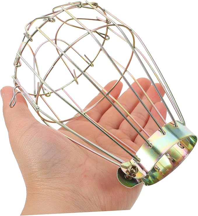 POPETPOP 3pcs Box Scald Lampshade for Reptiles Heat Lamp Shade Mesh Cover Reptile Lamp Bulb Guard Easy Install Accessory Lampshade Clamp