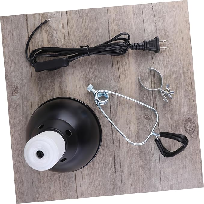 LIOOBO Turtle Lamp Cover Reptile Lamp Fixture Aluminum Dome Light Shade Easy Install 110v Us