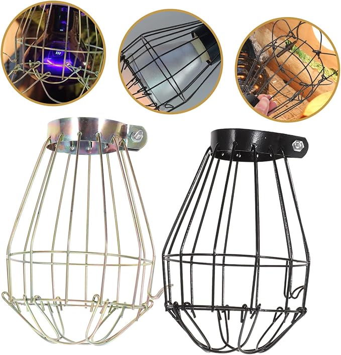 YARNOW 2pcs Box Reptile Heat Lamp Mesh Cover Craft Lamp Mesh -scalding Reptile Lampshade Heat for Cover