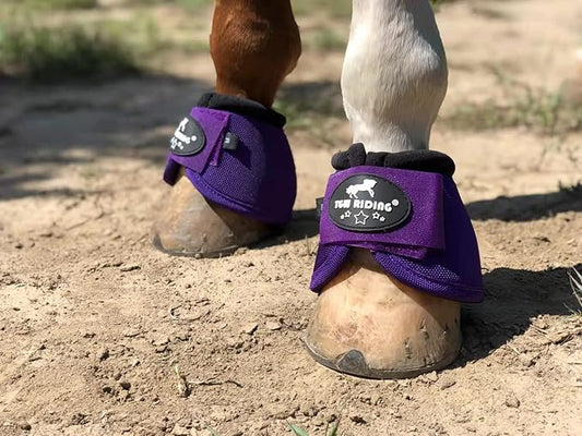 TGW RIDING 2520D Horse Bell Boots No-Turn Horse Bell Boots, Equine Ballistic Hoof Overreach Bell Boot, Pair