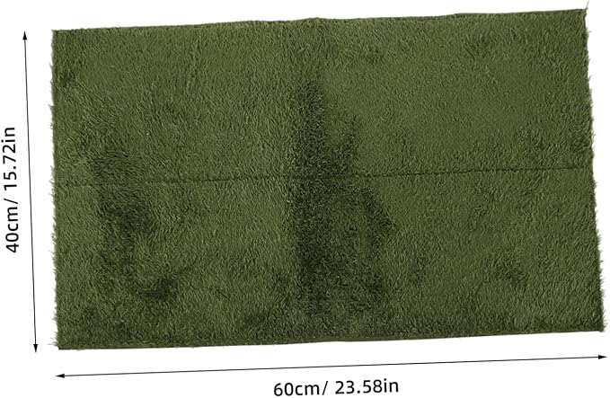 Reptile Carpet Terrarium Liner Moisture Retaining Faux Grass Mat for Snakes Tortoises and Frogs Easy-Clean Substrate for Terrariums