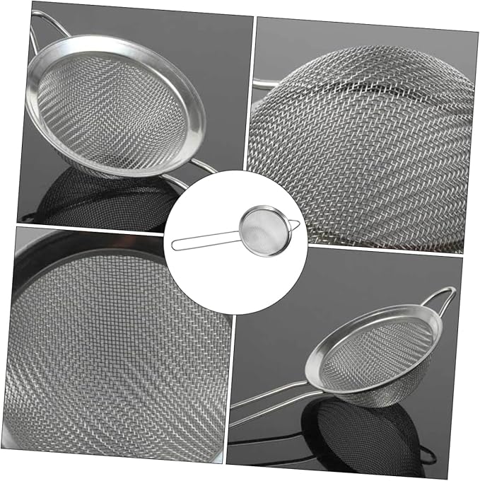 2PCS Lizard Dung Sieve Shovel Sturdy Reptiles Sand Filtering Scoop Fine Mesh Suitable for Terrarium Cleaning and Excrement Removal