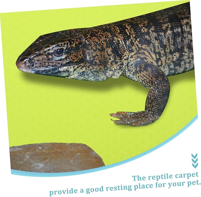 Reptile Carpet Mat for Terrarium Bedding Suitable for Lizards Snakes Tortoises and Geckos Easy to Clean Reptile Tank Accessory