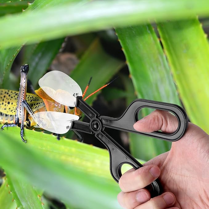 POPETPOP 9pcs Reptile Feeding Clip Flexible Plastic Tool for Easy Pet Feeding and Cleaning for Crickets Locusts and Other for Reptile Care