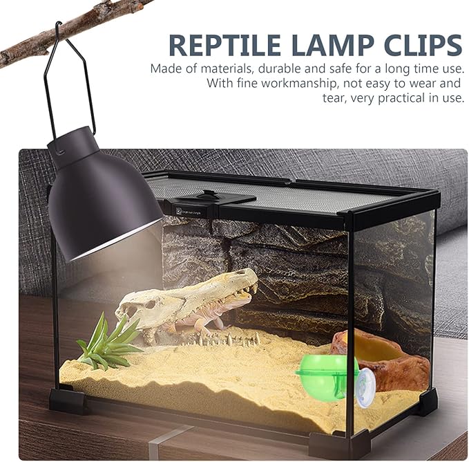 balacoo Reptile Removable Lampshade Clips 10pcs Iron Lampshade Clamps Safe Material Easy to Use for Lamps