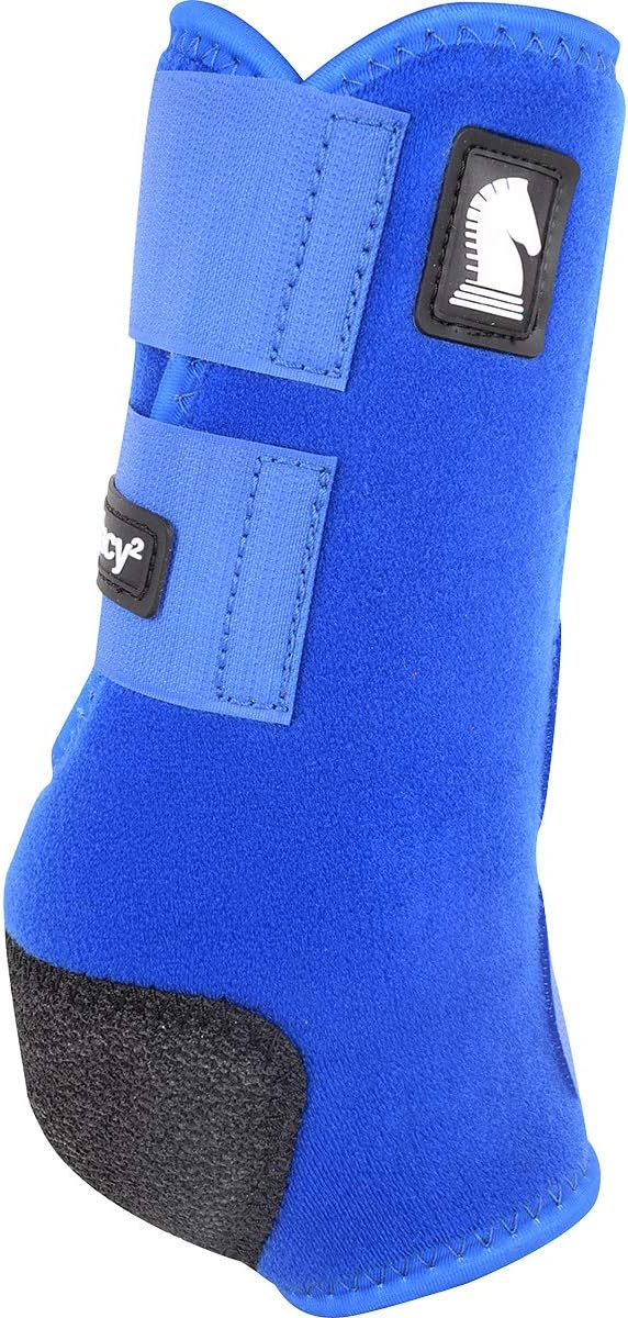 Classic Equine Legacy2 Support Boots, Front (Blue, Large)