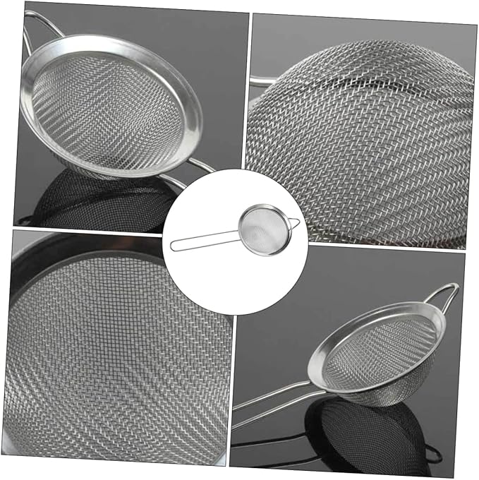 POPETPOP 2pcs Reptile Box Sieve Shovel Lizard Dung Sieve Metal Mesh for Easy Cleaning