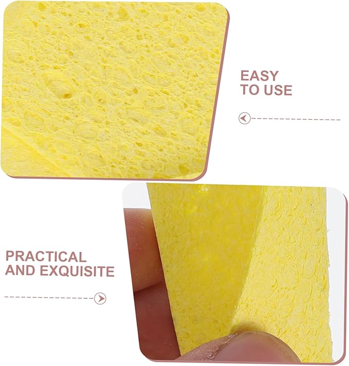 Toyvian 20pcs Crab Humidity Sponges Unbleached Sea Sponges for Maintaining Tank Moisture Multi-Functional PET Crab Supplies Suitable for Reptile Tanks
