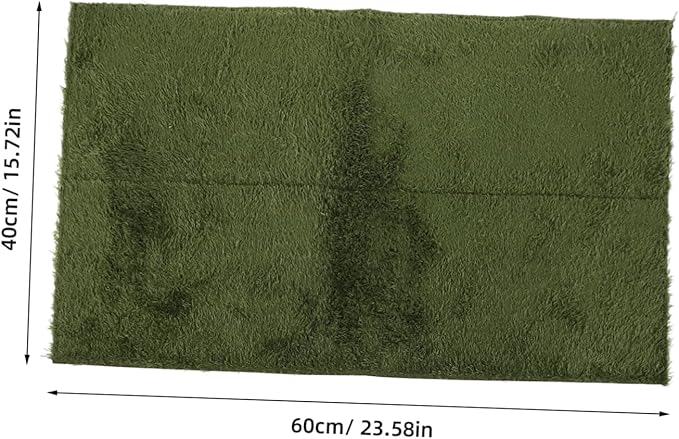 YARNOW Crested Gecko Substrate Reptile Bedding Mat Reusable Fake Grass Liner for Terrarium Lizard Turtle Snake